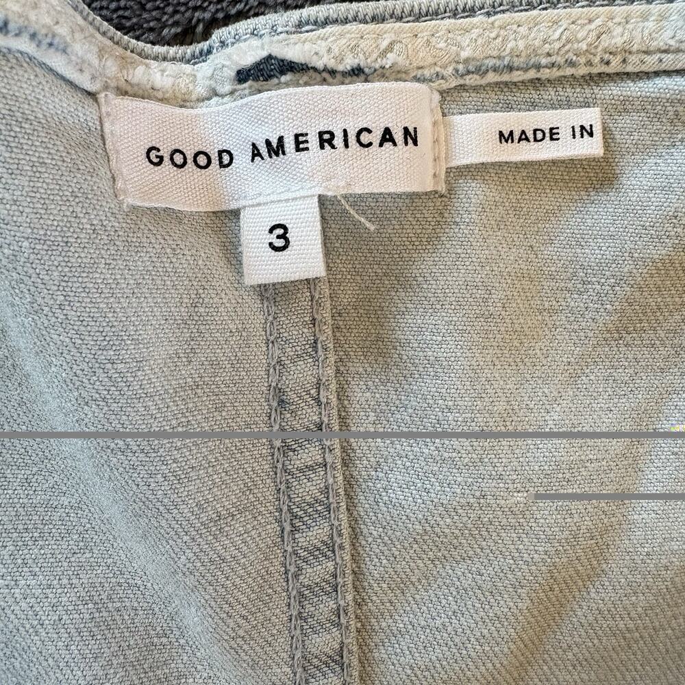NWT Good American Sleeveless Fit For Success Jumpsuit Denim Size 3 (M) *FLAW - Picture 14 of 16